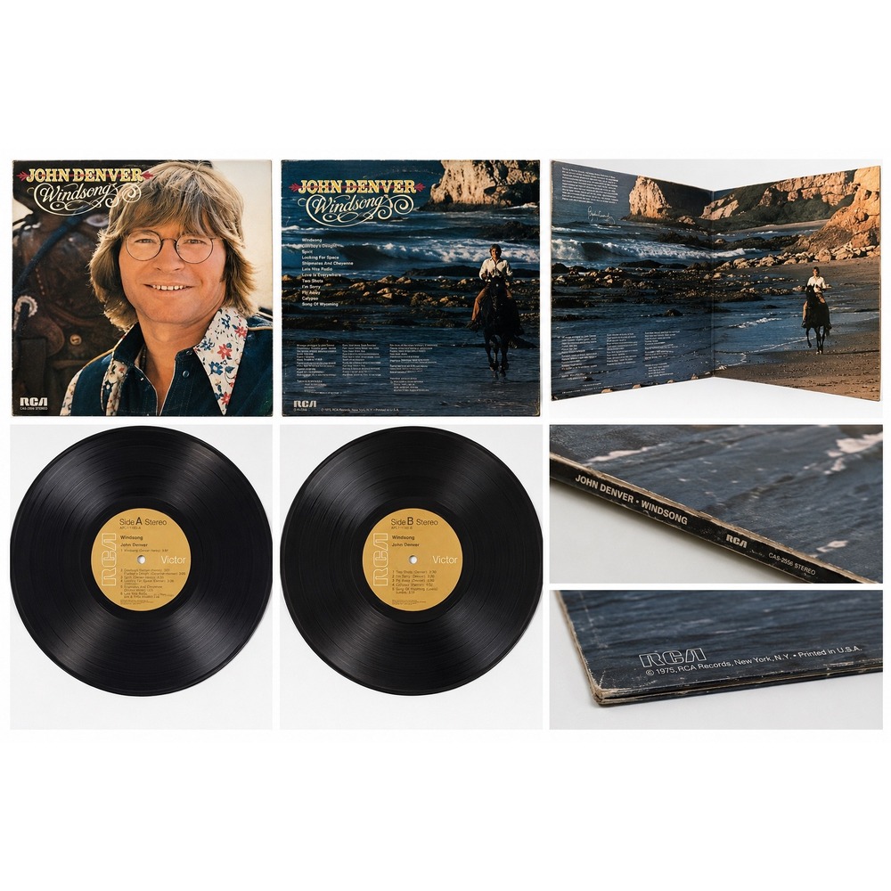 John Denver Windsong Vinyl LP 1975 RCA Victor APL1-1183 Gatefold Vintage Record